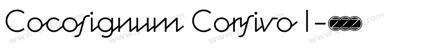 Cocosignum Corsivo I字体转换